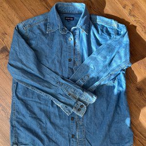 St. John's Bay Jean Button Down Shirt